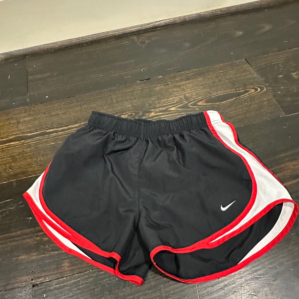 Nike Black & Red Athletic Shorts - M